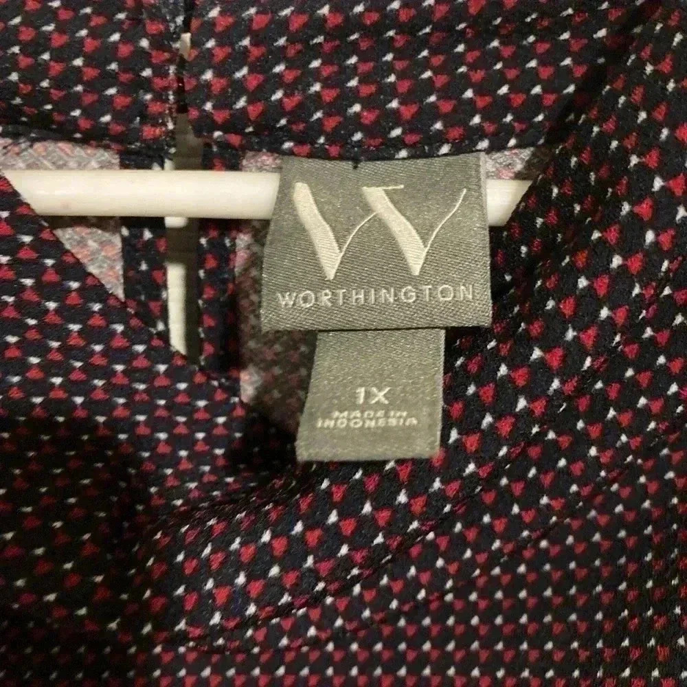 Worthington Women’s Sleeveless Blouse Top Size 1X - Picture 4 of 4